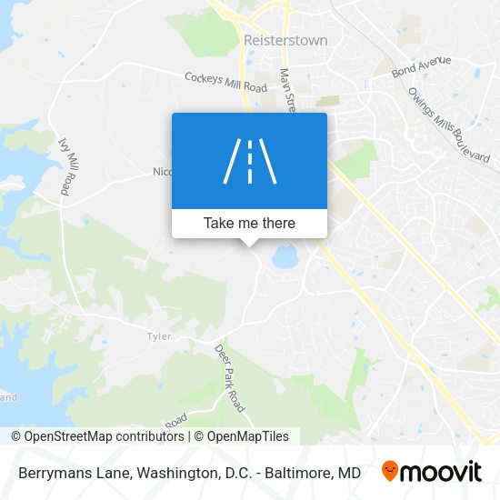Berrymans Lane map