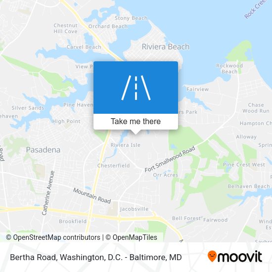 Mapa de Bertha Road