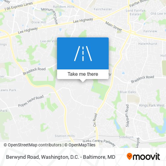 Berwynd Road map