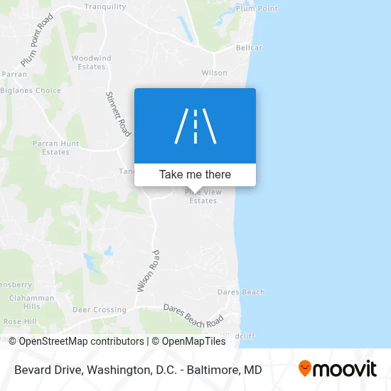 Bevard Drive map