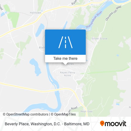 Mapa de Beverly Place