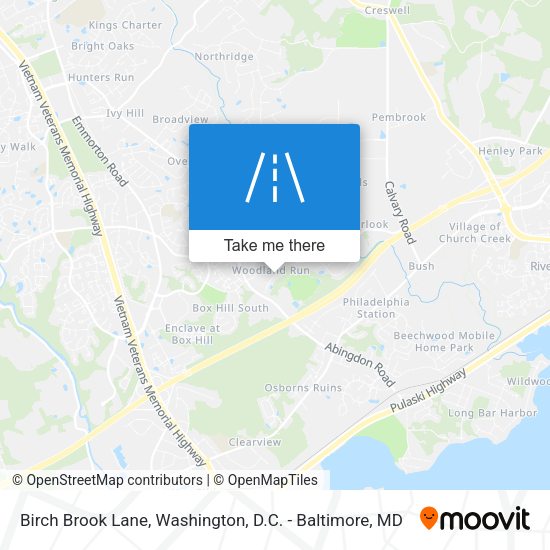 Mapa de Birch Brook Lane
