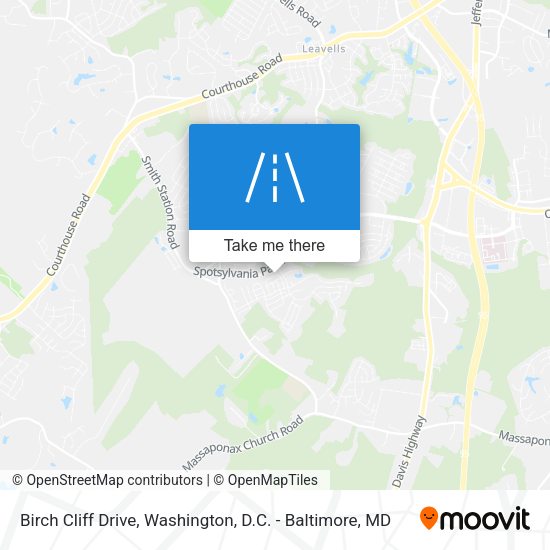 Birch Cliff Drive map