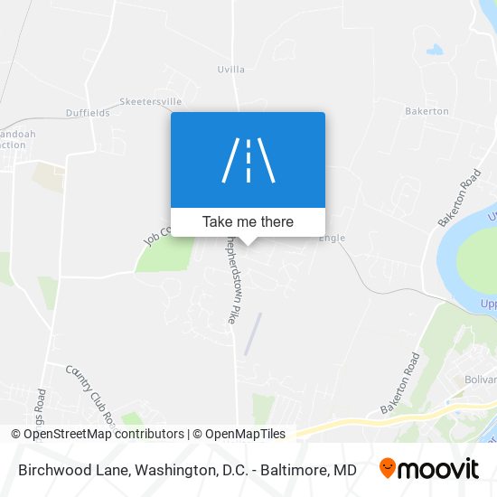 Birchwood Lane map