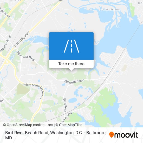 Bird River Beach Road map