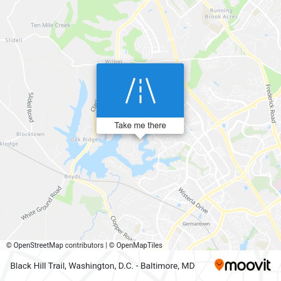 Mapa de Black Hill Trail