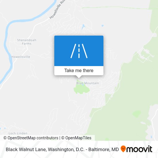 Mapa de Black Walnut Lane