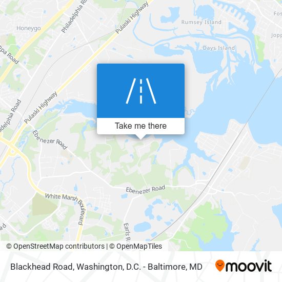 Blackhead Road map