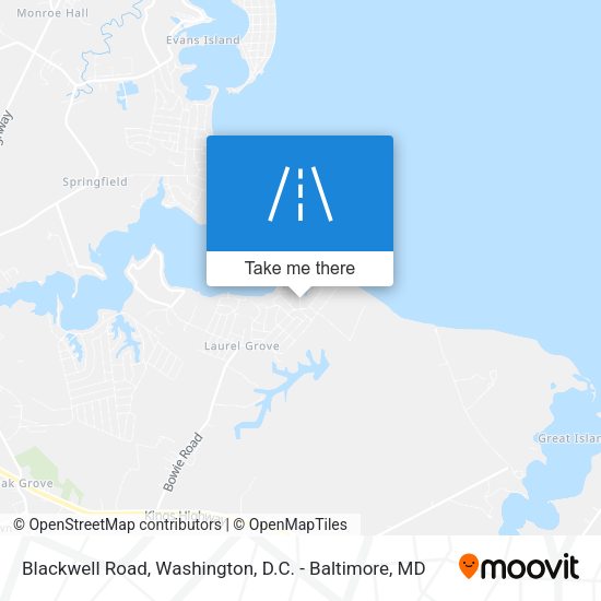 Blackwell Road map