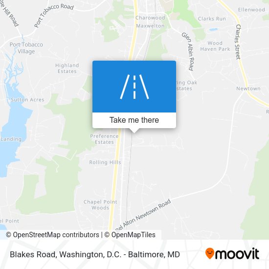Mapa de Blakes Road