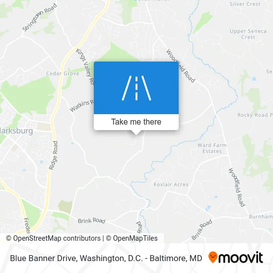 Blue Banner Drive map