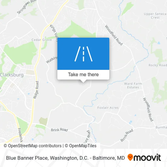 Blue Banner Place map