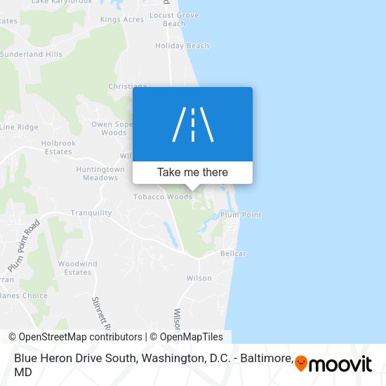 Blue Heron Drive South map
