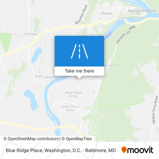 Blue Ridge Place map