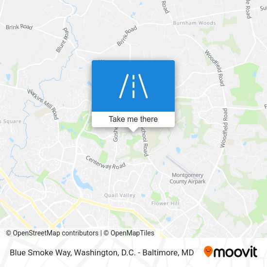 Blue Smoke Way map