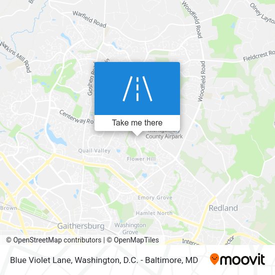 Blue Violet Lane map
