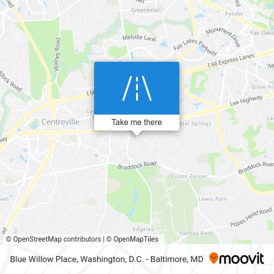 Mapa de Blue Willow Place