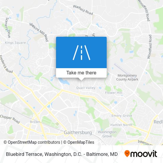 Bluebird Terrace map