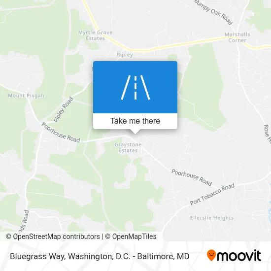 Bluegrass Way map
