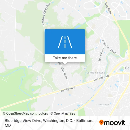 Blueridge View Drive map