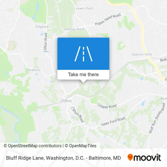 Bluff Ridge Lane map
