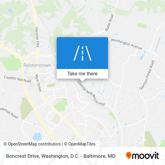 Boncrest Drive map