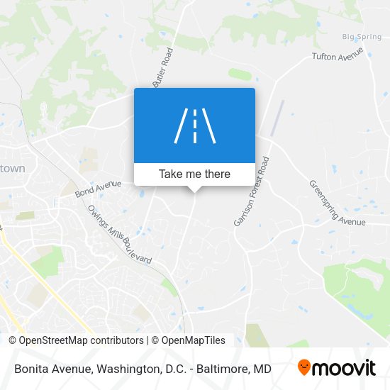Mapa de Bonita Avenue