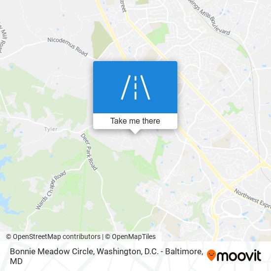 Mapa de Bonnie Meadow Circle
