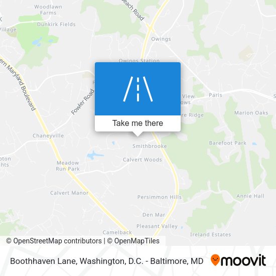 Mapa de Boothhaven Lane