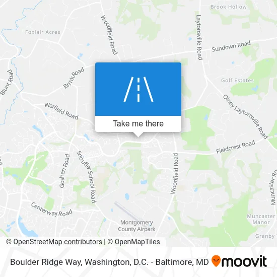 Boulder Ridge Way map