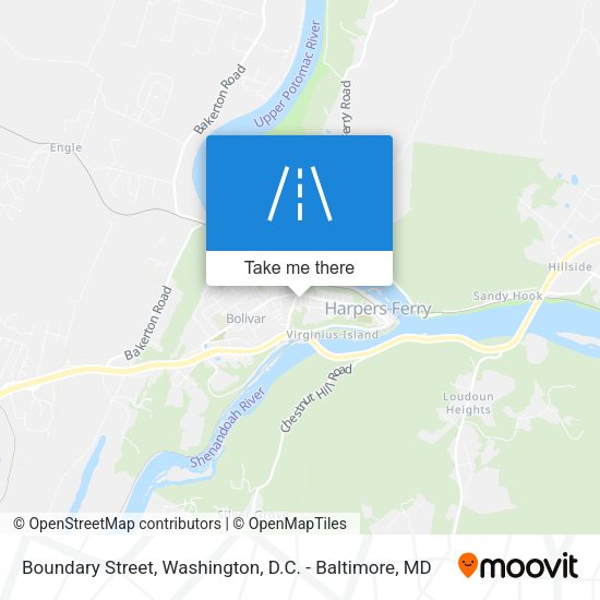 Mapa de Boundary Street