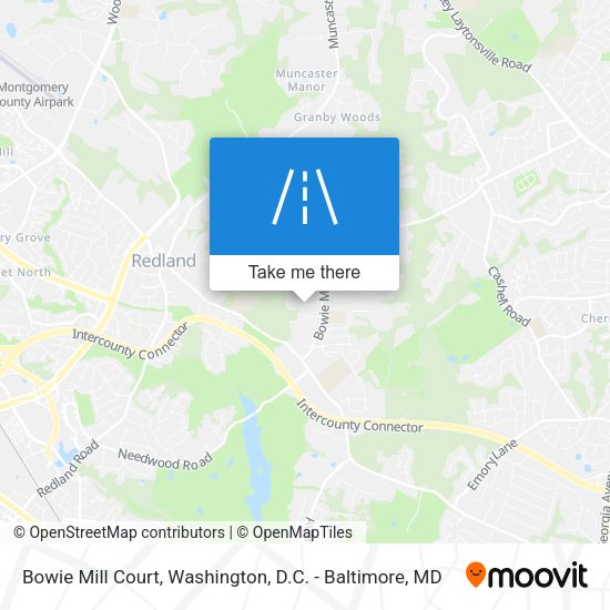 Mapa de Bowie Mill Court