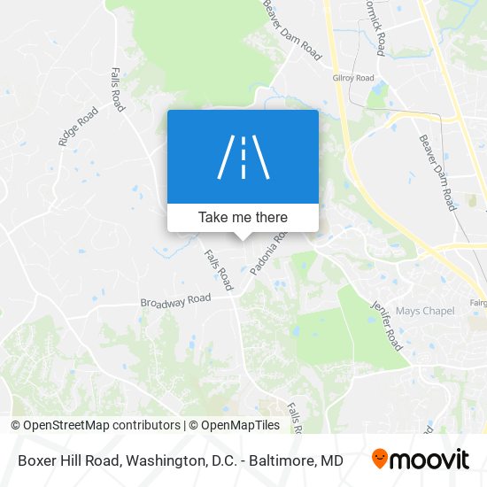 Mapa de Boxer Hill Road
