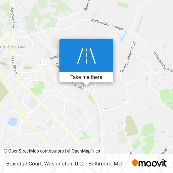 Boxridge Court map