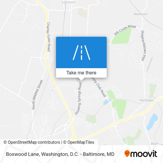 Mapa de Boxwood Lane