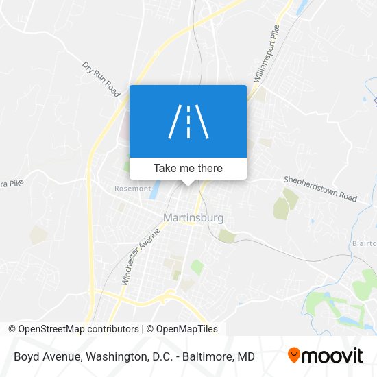Boyd Avenue map