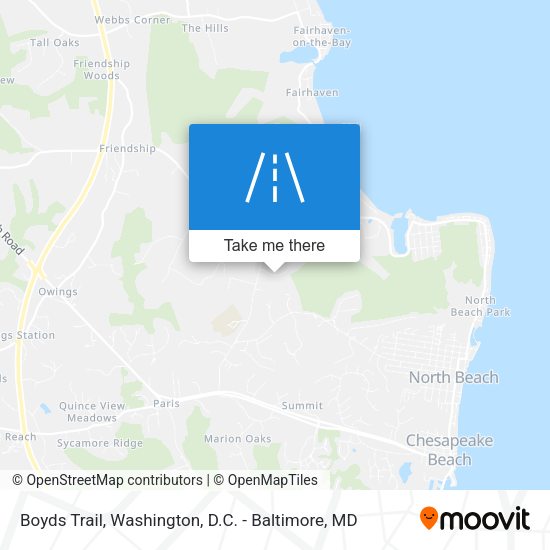 Boyds Trail map