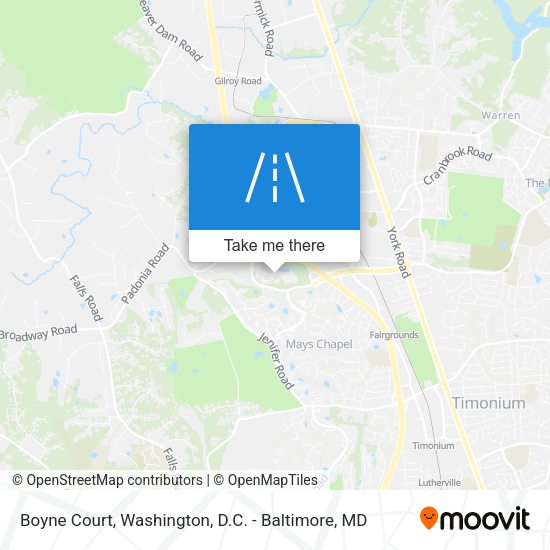 Mapa de Boyne Court