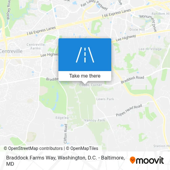 Braddock Farms Way map