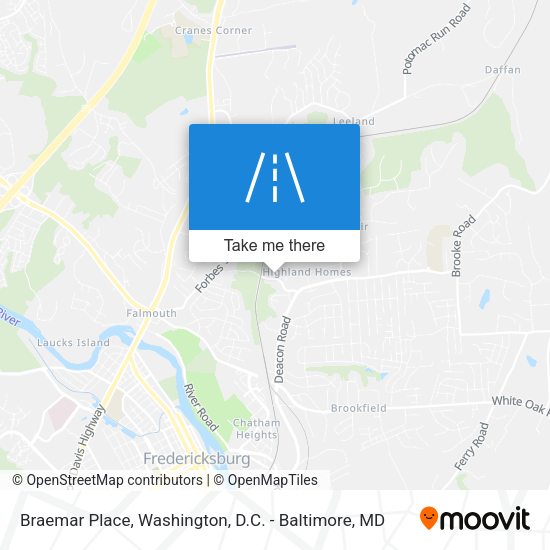 Braemar Place map