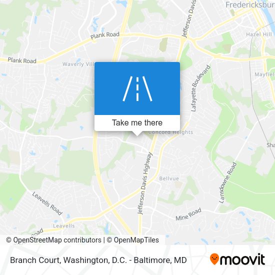 Branch Court map