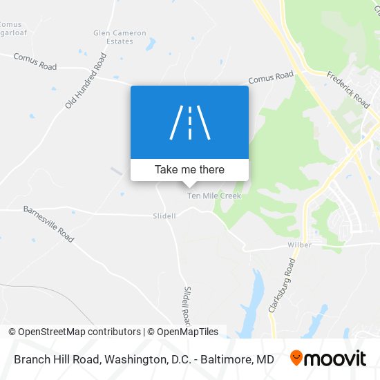 Branch Hill Road map