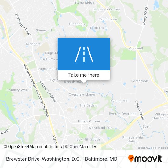 Brewster Drive map