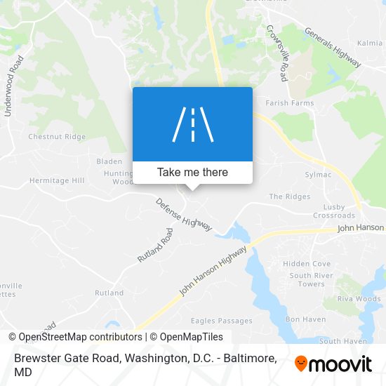 Brewster Gate Road map