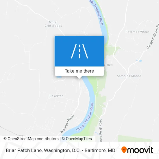 Briar Patch Lane map