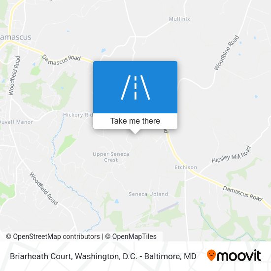 Mapa de Briarheath Court