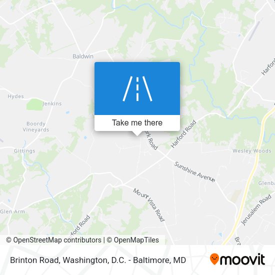 Brinton Road map