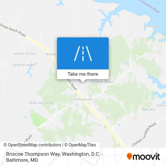 Briscoe Thompson Way map