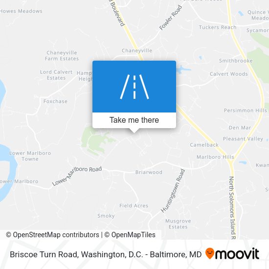 Mapa de Briscoe Turn Road