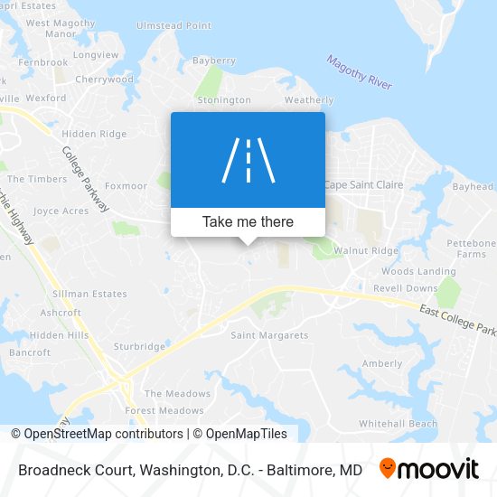 Mapa de Broadneck Court